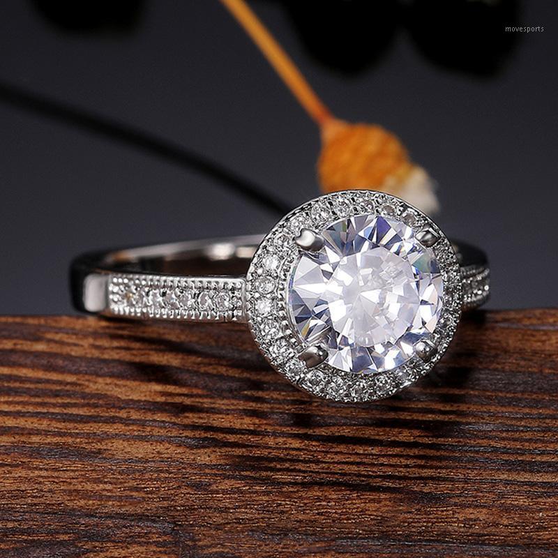 Wedding Rings Huitan Luxury Round Zircon Crystal Engagement For Women Simple And Elegant Design High-quality Silver Color Trendy Jewelry1
Wedding Rings Huitan Luxury Round Zircon Crystal Engagement For Women Simple And Elegant Design High-quality Silver Color Trendy Jewelry1