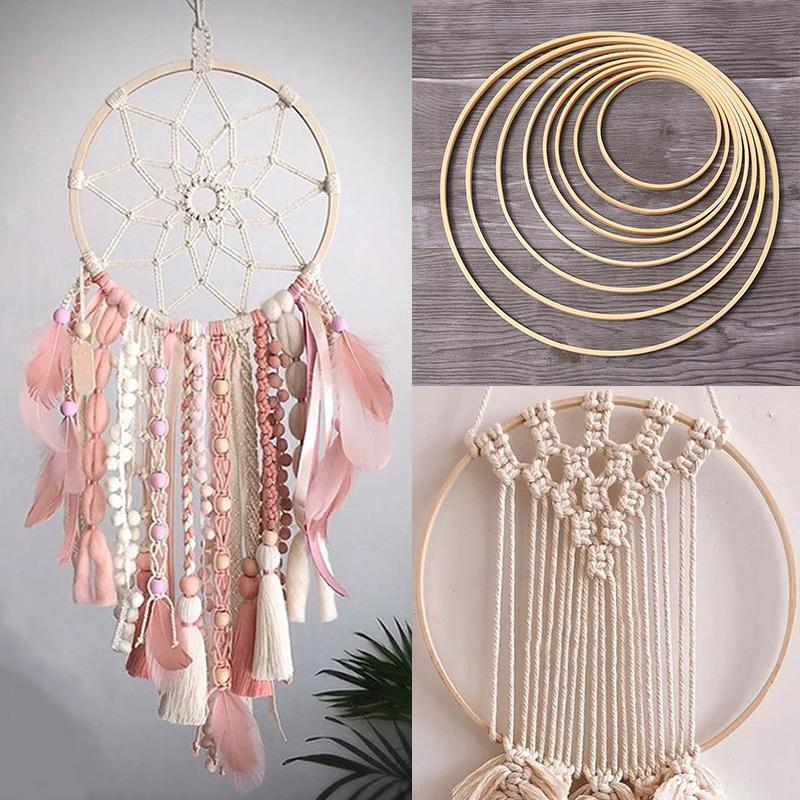 Decorative Objects & Figurines 10Pcs Bamboo Ring Wooden Circle Round Catcher Home Decor Diy Hoop For Flower Wreath House Garden Plant Hangin
Decorative Objects & Figurines 10Pcs Bamboo Ring Wooden Circle Round Catcher Home Decor Diy Hoop For Flower Wreath House Garden Plant Hangin