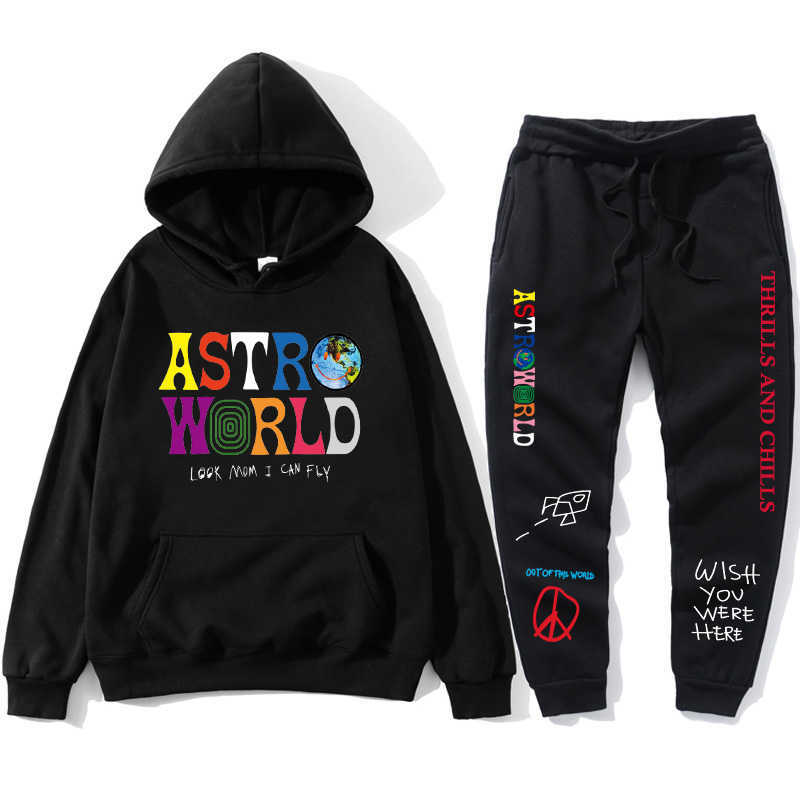 Travis Scott Astroworld Hoodies Letters Print Sweatshirt+sweatpant Men's Pullover Sweatshirt Hoodie Sports Pants Tracksuit Men sweatsuit, Gray
Travis Scott Astroworld Hoodies Letters Print Sweatshirt+sweatpant Men's Pullover Sweatshirt Hoodie Sports Pants Tracksuit Men sweatsuit, Gray