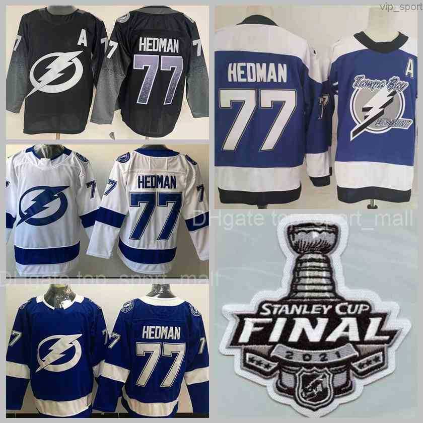 Tampa Bay Lightning 77 Victor Hedman Jerseys Hockey 2021 Stanley Cup Final Patch 21 Brayden Point 86 Nikita Kucherov Stitched Good Blue, 21 white
Tampa Bay Lightning 77 Victor Hedman Jerseys Hockey 2021 Stanley Cup Final Patch 21 Brayden Point 86 Nikita Kucherov Stitched Good Blue, 21 white