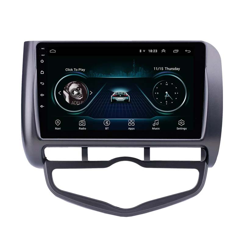 Android 10.0 Car dvd Unit Radio Player for 2006-Honda Jazz City Auto AC RHD GPS Navigation USB AUX support Carplay OBD Digital TV