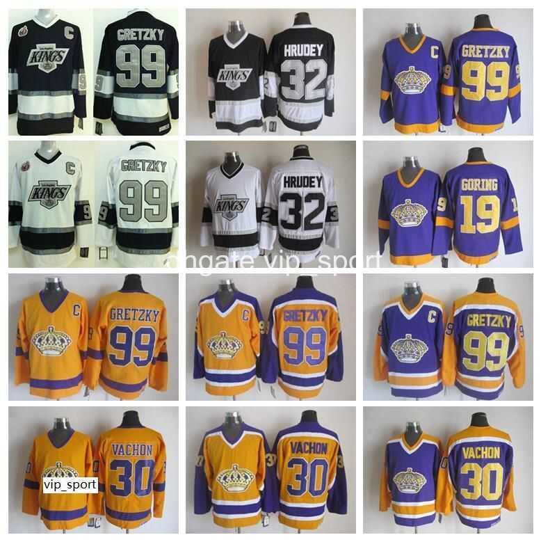 Los Angeles Kings Jerseys Ice Hockey Men 99 Wayne Gretzky 30 Rogatien Vachon 19 Butch Goring 32 Kelly Hrudey Vintage Jersey Black, 99 white
Los Angeles Kings Jerseys Ice Hockey Men 99 Wayne Gretzky 30 Rogatien Vachon 19 Butch Goring 32 Kelly Hrudey Vintage Jersey Black, 99 white