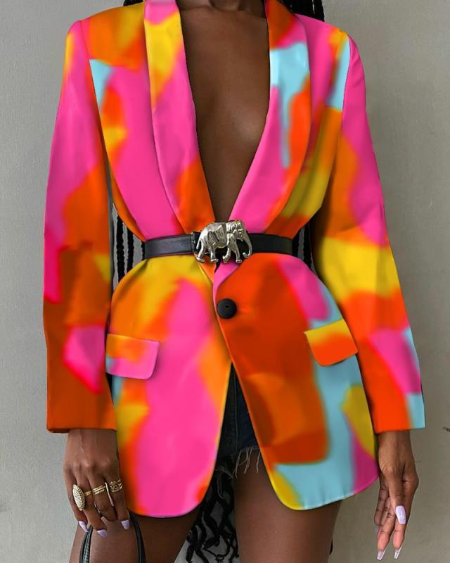 Women's Jackets 2021 Vintage Women Blazer V-neck Sleeve Abstract Graffiti Color Fashion Sexy Slim Single Button Spring Autumn Loose Print Co, Black;brown
Women's Jackets 2021 Vintage Women Blazer V-neck Sleeve Abstract Graffiti Color Fashion Sexy Slim Single Button Spring Autumn Loose Print Co, Black;brown