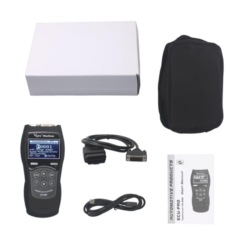 Code Readers & Scan Tools VS890 Auto Scanner Vgate OBD2 Diagnostic Tool Reader Multi-language Better ELM327 AD310 CAN-BUS Fault
Code Readers & Scan Tools VS890 Auto Scanner Vgate OBD2 Diagnostic Tool Reader Multi-language Better ELM327 AD310 CAN-BUS Fault