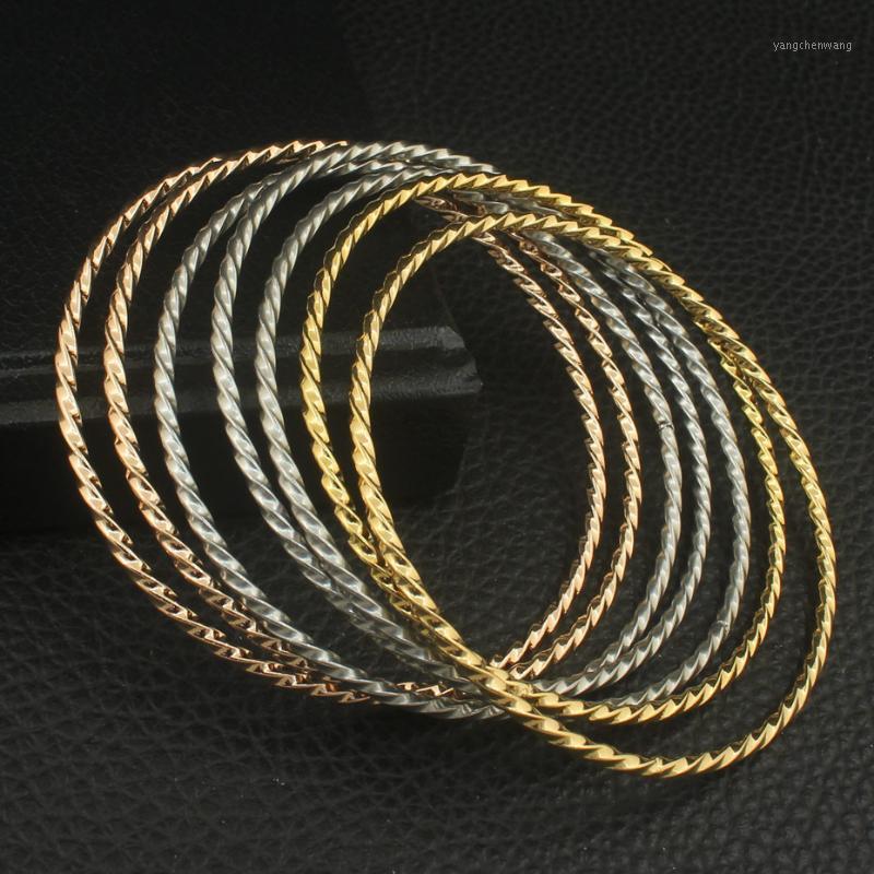 67mm Est Personality Simple Round Stainless Steel Jewelry 3 Colors Cuff Bangles For Women BFAZAGBI Bangle
67mm Est Personality Simple Round Stainless Steel Jewelry 3 Colors Cuff Bangles For Women BFAZAGBI Bangle