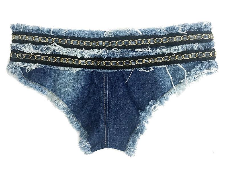 Women's Jeans Women Sexy Short Booty Shorts Denim Ripped Hole Low Waist Casual Beach Vacation Wear Pants Club Party Bottom