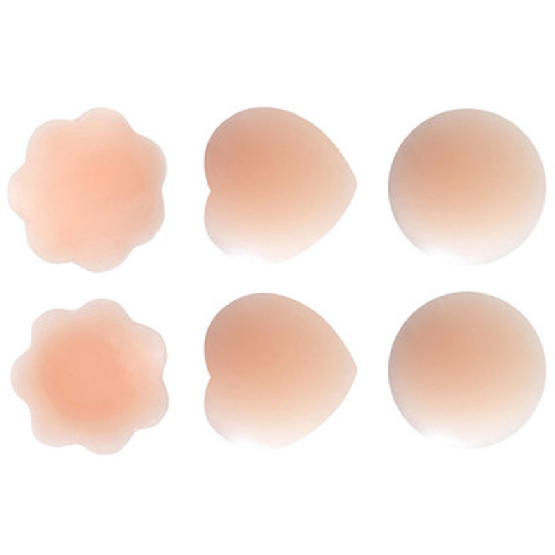 3 Styles Women Reusable Invisible Adhesive Pad Silicone Breast Chest Sticker Nipple Cover Bra Pasties Petal Mat Accessories M599, White
3 Styles Women Reusable Invisible Adhesive Pad Silicone Breast Chest Sticker Nipple Cover Bra Pasties Petal Mat Accessories M599, White