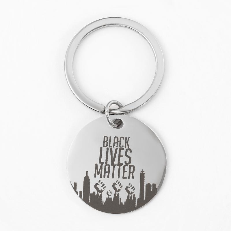 Keychains Stainless Steel Round Keychain Black Lives Matter Unisex Tumblr Slogan Equality Freedom Justice High Quality
Keychains Stainless Steel Round Keychain Black Lives Matter Unisex Tumblr Slogan Equality Freedom Justice High Quality
