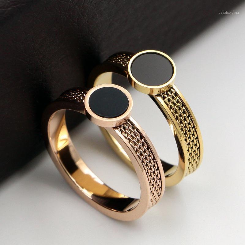 Wedding Rings INS Chic Black Round Rose Gold Color Fashion Titanium Steel Jewelry Birthday Gift Woman Never Fade Drop, Slivery;golden
Wedding Rings INS Chic Black Round Rose Gold Color Fashion Titanium Steel Jewelry Birthday Gift Woman Never Fade Drop, Slivery;golden