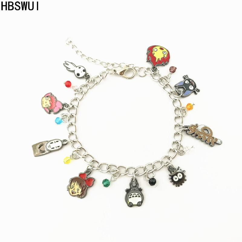 Charm Bracelets Ponyo Calcifer My Neighbor Totoro Soot Sprite No Face Man Kodama Kikis Delivery Service Studi Ghibl Mix Match Bracelet, Golden;silver
Charm Bracelets Ponyo Calcifer My Neighbor Totoro Soot Sprite No Face Man Kodama Kikis Delivery Service Studi Ghibl Mix Match Bracelet, Golden;silver
