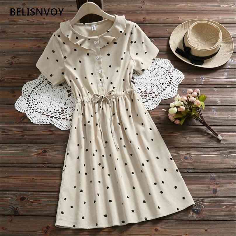 Spring Summer Dress Kawaii Ruffled Polka Dot Printed Female Elbise Corduroy Elegant Short Sleeve Sweet 210520, Khaki
Spring Summer Dress Kawaii Ruffled Polka Dot Printed Female Elbise Corduroy Elegant Short Sleeve Sweet 210520, Khaki