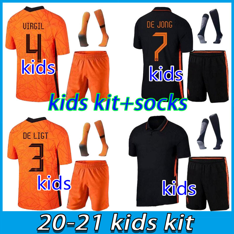 20 21 Netherlands kids soccer jerseys kit DE JONG WIJNALDUM 2021 football jersey youth STROOTMAN MEMPHIS child set uniforms, Black
20 21 Netherlands kids soccer jerseys kit DE JONG WIJNALDUM 2021 football jersey youth STROOTMAN MEMPHIS child set uniforms, Black