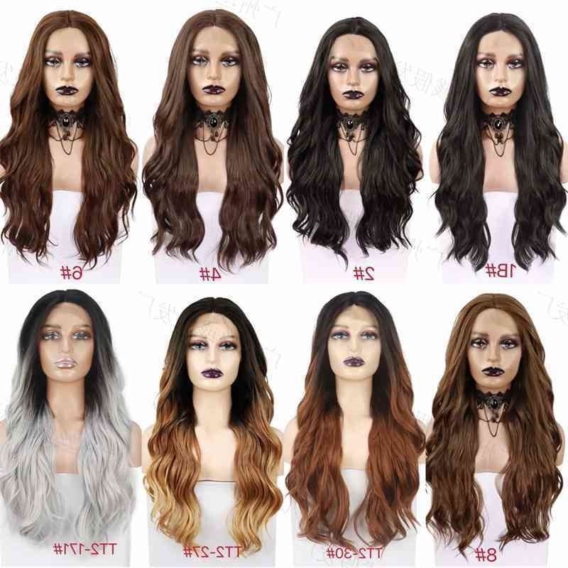 women's Women's front lace split chemical fiber long curly hair big wave s wig headgear, 1b
women's Women's front lace split chemical fiber long curly hair big wave s wig headgear, 1b