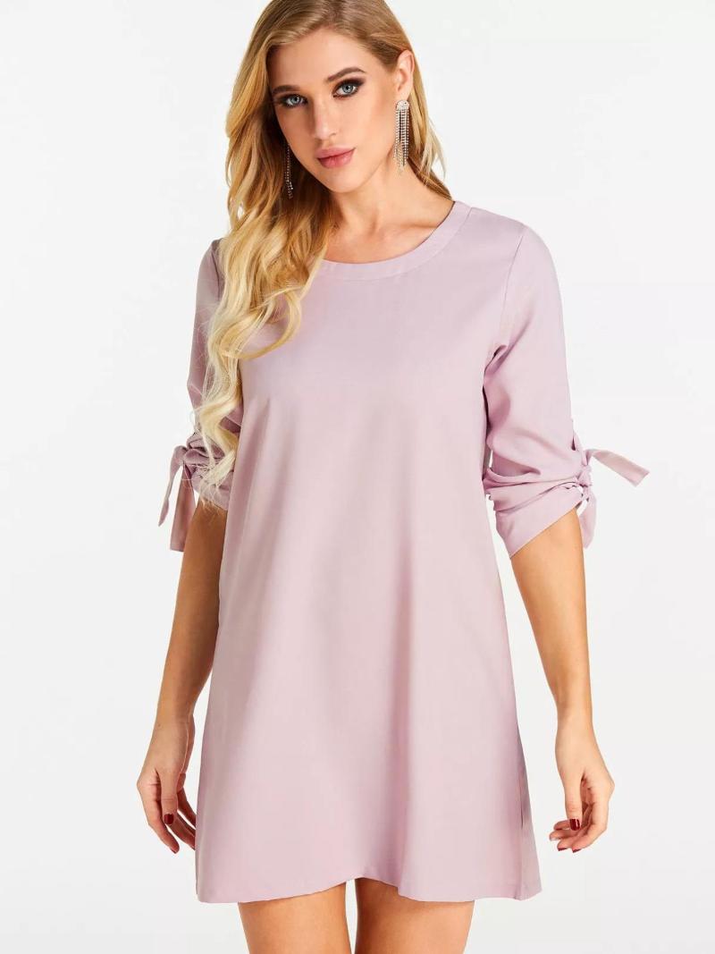 Creative Women's Cotton Basic Round Neck A-line Dress In Spring 2021 Two Piece