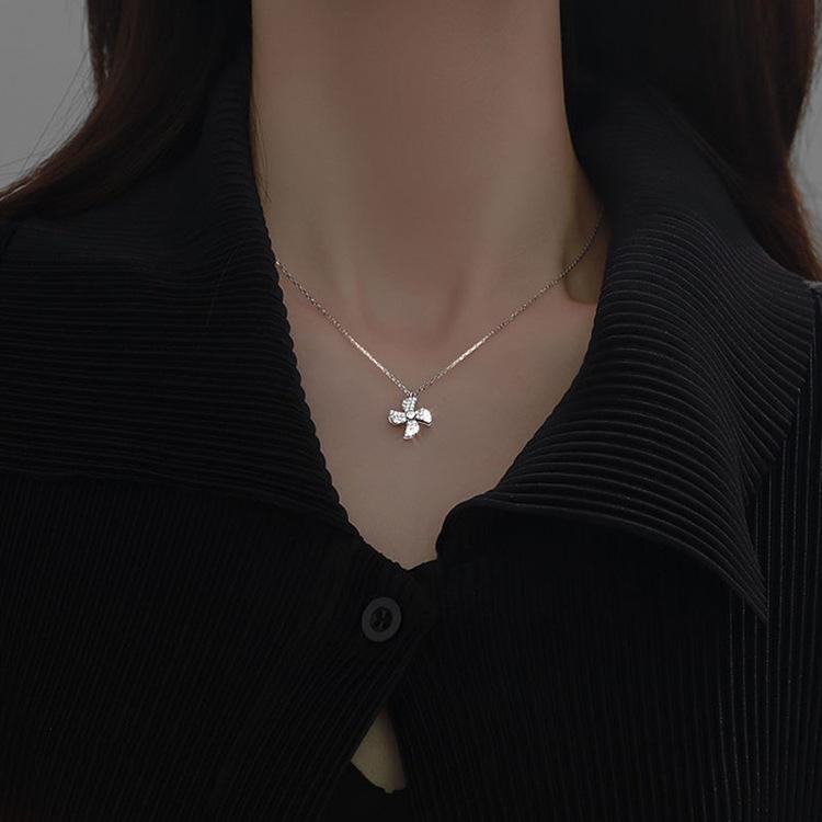 Chains 2021 Fashion 925 Silver Rotating Windmill Pendant Choker Necklace Women's Neck Pendants And Vintage Chain Necklaces