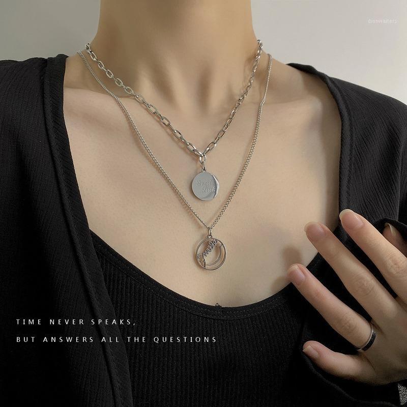 Chains Circle Necklaces Woman Layered Jewelry Women Necklace Chain Pendant Lovers Silver Color Vintage European Stainless Naszyjnik
Chains Circle Necklaces Woman Layered Jewelry Women Necklace Chain Pendant Lovers Silver Color Vintage European Stainless Naszyjnik