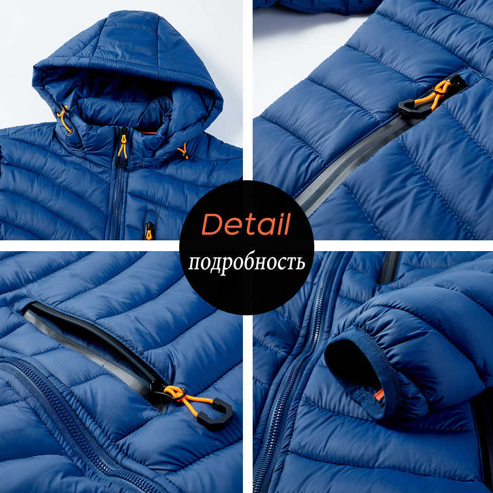 6Xl Plus Men Winter Casual Detachable Hat Warm Parkas Jackets Coat Men Autumn Outwear Outfits Pockets Classic Parka Men 210818