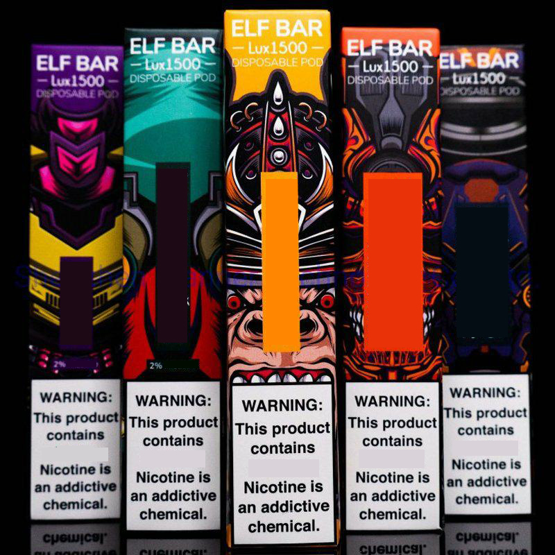 Wholesale Elf Bar Lux 1500puffs Disposable Vape Pod E Cigarettes Device Vaporizer Starter kit Prefilled Stick VS Puff Lus Bang XXL
Wholesale Elf Bar Lux 1500puffs Disposable Vape Pod E Cigarettes Device Vaporizer Starter kit Prefilled Stick VS Puff Lus Bang XXL