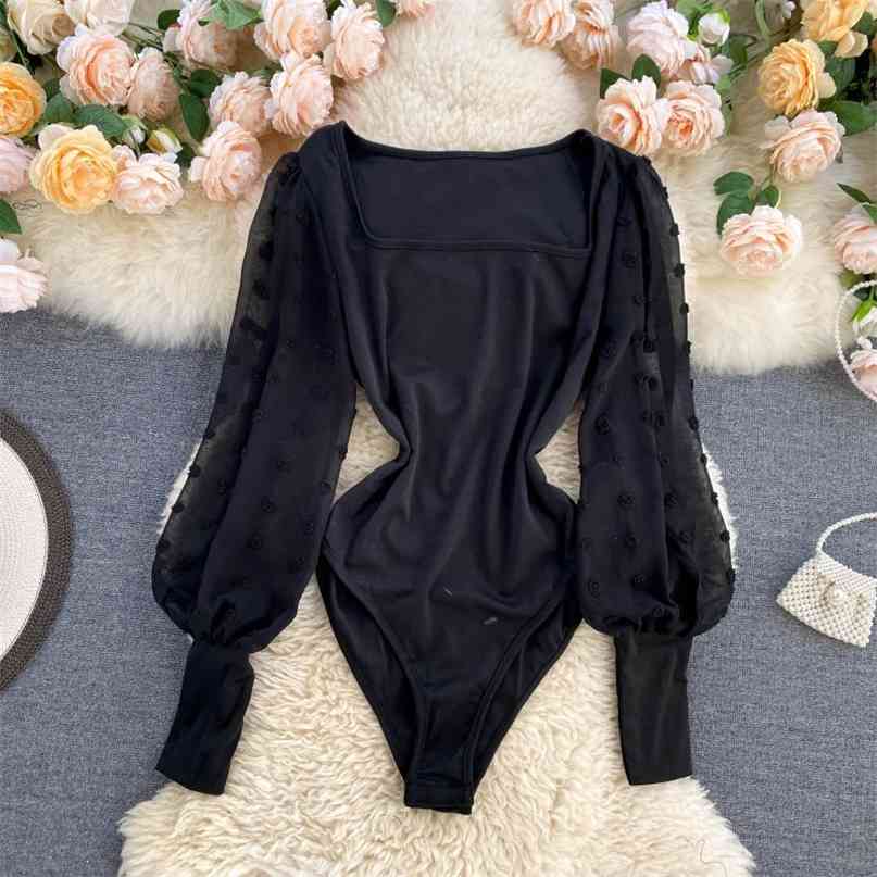 Fashion women spring autumn square collar chiffon patchwork long puff sleeve blouse shirt casual female slim basic top 210603, Black
Fashion women spring autumn square collar chiffon patchwork long puff sleeve blouse shirt casual female slim basic top 210603, Black
