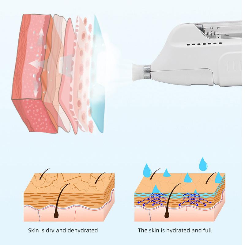 Meso Injection Mesotherapy Gun Injector Machine Noninvasive High Pressure Wrinkle Removal Skin Care Rejuvenation Face Lifting Beauty Device