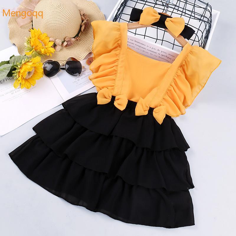 Girl's Dresses Pretty Princess Summer Sleevless Ruched Patchwork Tiered Knee-length Dress+bow Headband Kids Baby Children Girls Clothes 1-6Y, Red;yellow
Girl's Dresses Pretty Princess Summer Sleevless Ruched Patchwork Tiered Knee-length Dress+bow Headband Kids Baby Children Girls Clothes 1-6Y, Red;yellow