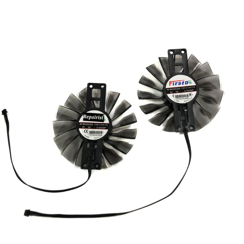 2pcs/Set FD9015H12S GPU Cooler 90MM Fan For Palit Foundation RTX2080Ti GAMING PRO/DUAL Graphics Cards As Replacement Fans & Coolings
2pcs/Set FD9015H12S GPU Cooler 90MM Fan For Palit Foundation RTX2080Ti GAMING PRO/DUAL Graphics Cards As Replacement Fans & Coolings