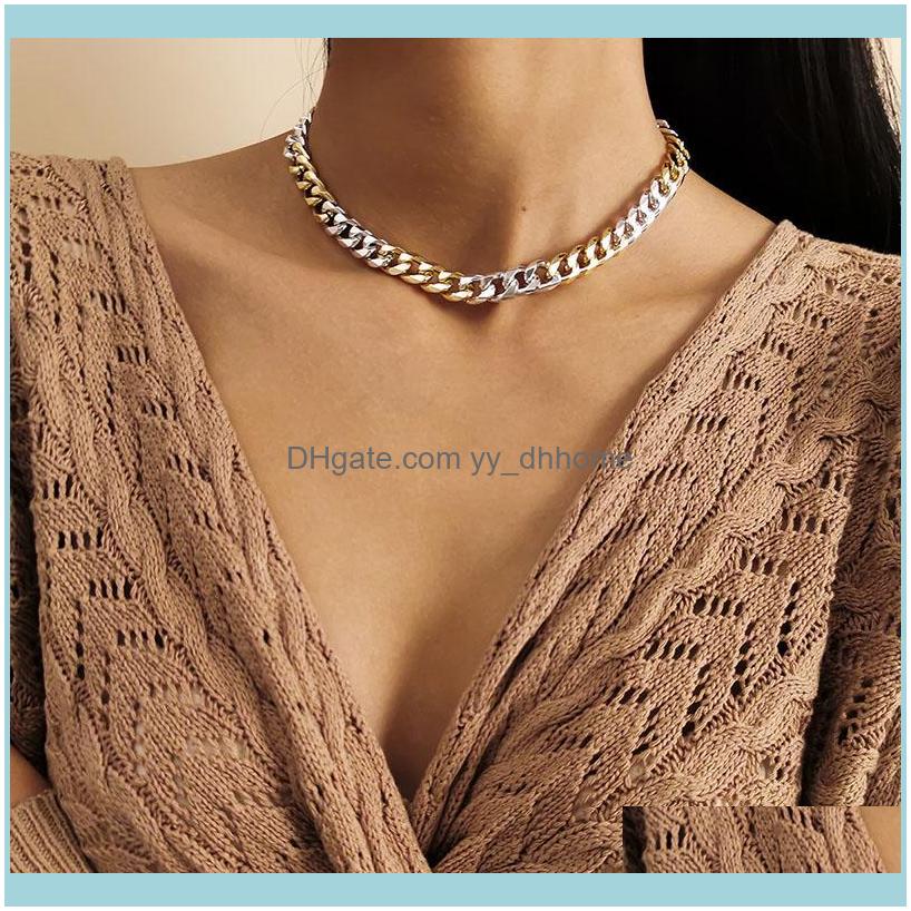 Necklaces & Pendants Jewelryfashion Geometric Mixed Color Thick Chain Simple Metal Punk Hip Hop Necklace Women Exaggerated Party Jewelry 202
Necklaces & Pendants Jewelryfashion Geometric Mixed Color Thick Chain Simple Metal Punk Hip Hop Necklace Women Exaggerated Party Jewelry 202