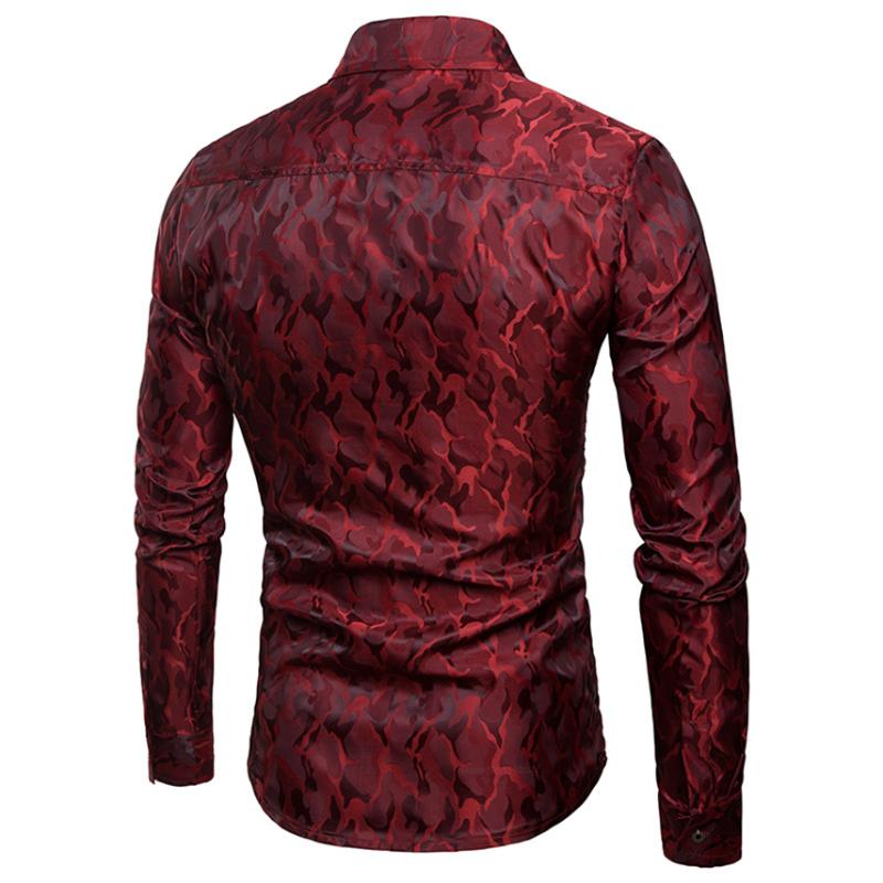 Ethnic Clothing African Camouflage Men Long Sleeve Fashion Dashiki Bazin Rich Print Tops Adult Plus Size Casual Fit Shirts Costume