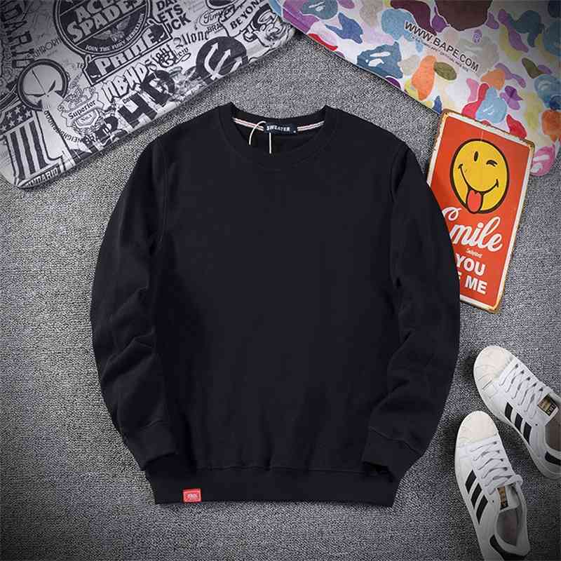 2019 new pure color tripe sweater spring and autumn thin simple loose Pullover round neck long sleeve men's top, White
2019 new pure color tripe sweater spring and autumn thin simple loose Pullover round neck long sleeve men's top, White