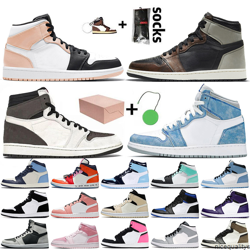 2021 Top Fashion Jumpman 1 1s Basketball Shoes Women Mens Trainers Sneakers High OG Hyper Royal Alternate Travis Cactus Jack Patina Dark, Item41 bred toe 36-46 
2021 Top Fashion Jumpman 1 1s Basketball Shoes Women Mens Trainers Sneakers High OG Hyper Royal Alternate Travis Cactus Jack Patina Dark, Item41 bred toe 36-46