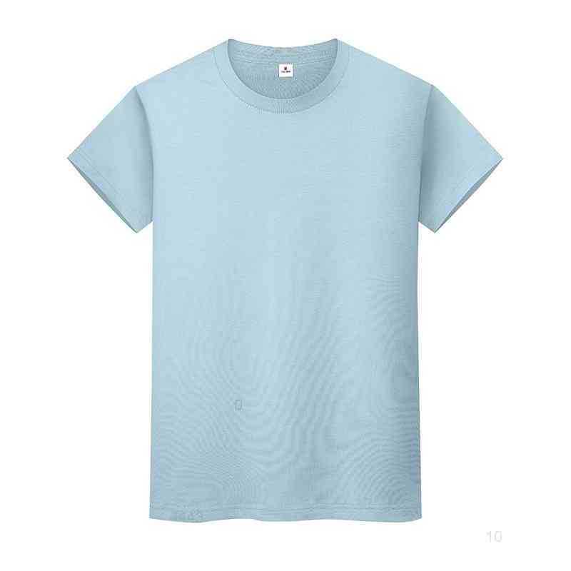 men and women round neck solid color T-shirt summer cotton bottoming short-sleeved half-sleeved HD8INVi
men and women round neck solid color T-shirt summer cotton bottoming short-sleeved half-sleeved HD8INVi