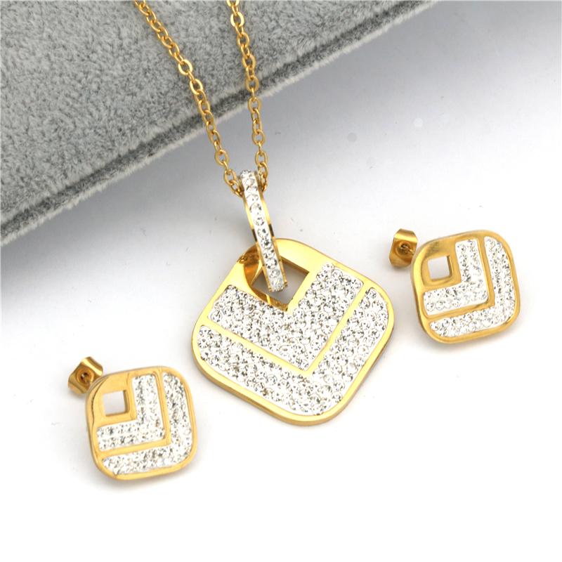 Earrings & Necklace Big Sale Wedding Stainless Steel Jewelry Sets For Women Gold Color And Earring, As pic
Earrings & Necklace Big Sale Wedding Stainless Steel Jewelry Sets For Women Gold Color And Earring, As pic