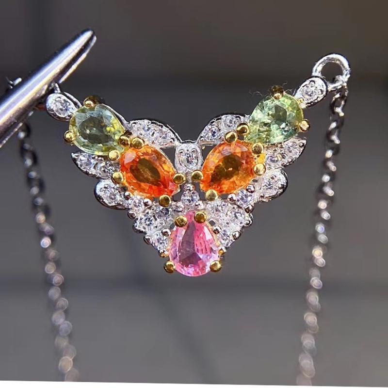 Lockets Natural Real Sapphire Or Emerald Necklace With Pendant Per Jewelry 0.3ct*5pcs Gemstone 925 Sterling Silver J215151
Lockets Natural Real Sapphire Or Emerald Necklace With Pendant Per Jewelry 0.3ct*5pcs Gemstone 925 Sterling Silver J215151