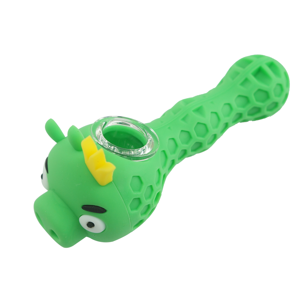 New arrival cartoon 100% food grade silicone smoking tool dab rig eco-friendly nontoxic wholesale green hand pipe tobacco pipe
New arrival cartoon 100% food grade silicone smoking tool dab rig eco-friendly nontoxic wholesale green hand pipe tobacco pipe