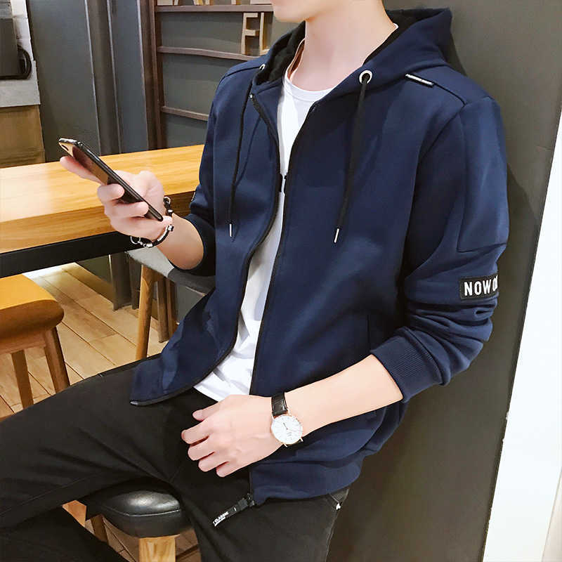 MANTLCONX Fashion Men Sweatshirts Hooded Male Casual Streetwear Hoodie Men Zipper Sweatshirts Spring Autumn Mens Hooded Tops 210927