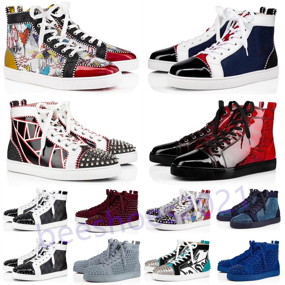 Mens Casual Shoes Women Outdoor Red Bottoms Shoe Studded Spikes Loafers Sneakers Suede Leather Flats Couples Ttrainers Des Chaussures B50, Shoelaces
Mens Casual Shoes Women Outdoor Red Bottoms Shoe Studded Spikes Loafers Sneakers Suede Leather Flats Couples Ttrainers Des Chaussures B50, Shoelaces