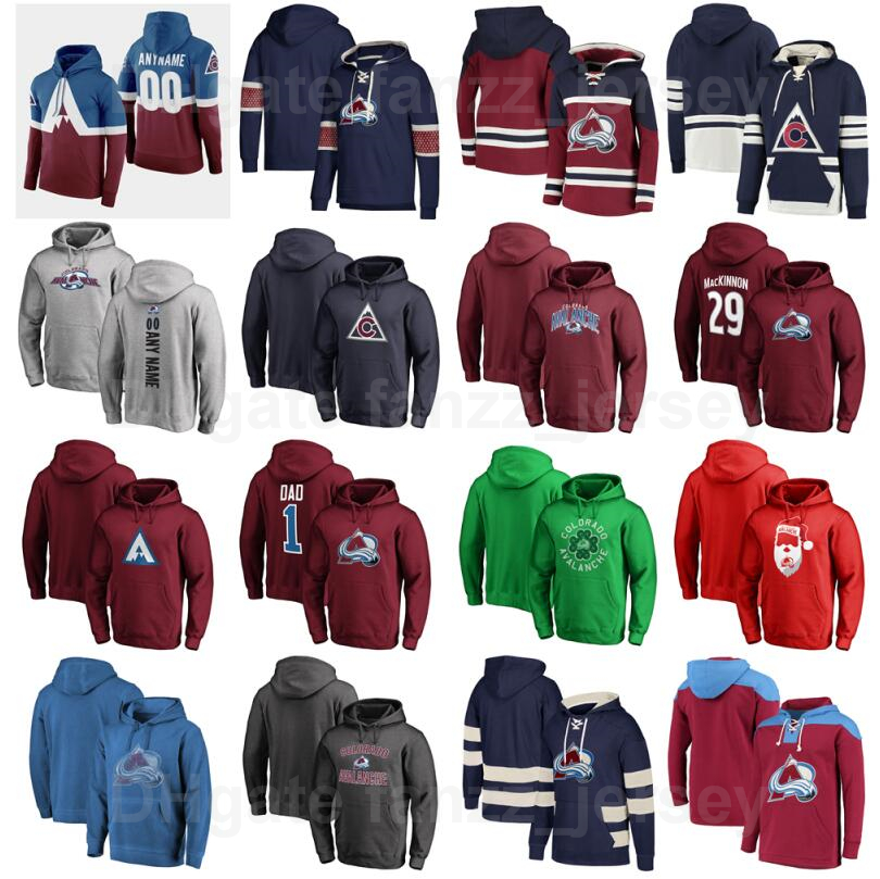 Colorado Avalanche Hockey Hoody Pullover Jackets 92 Gabriel Landeskog Hooded 11 Matt Calvert Hoodies 37 JT Compher Sweatshirts Red Navy Blue Black от DHgate WW