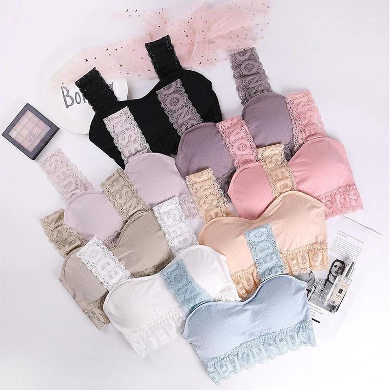 Women's Lace Letter Sports Underwear Bra Set Cute Gather Elastic Lingerie Soft Comfortable Underpants Suit 2021 Bras Sets, Pink set
Women's Lace Letter Sports Underwear Bra Set Cute Gather Elastic Lingerie Soft Comfortable Underpants Suit 2021 Bras Sets, Pink set