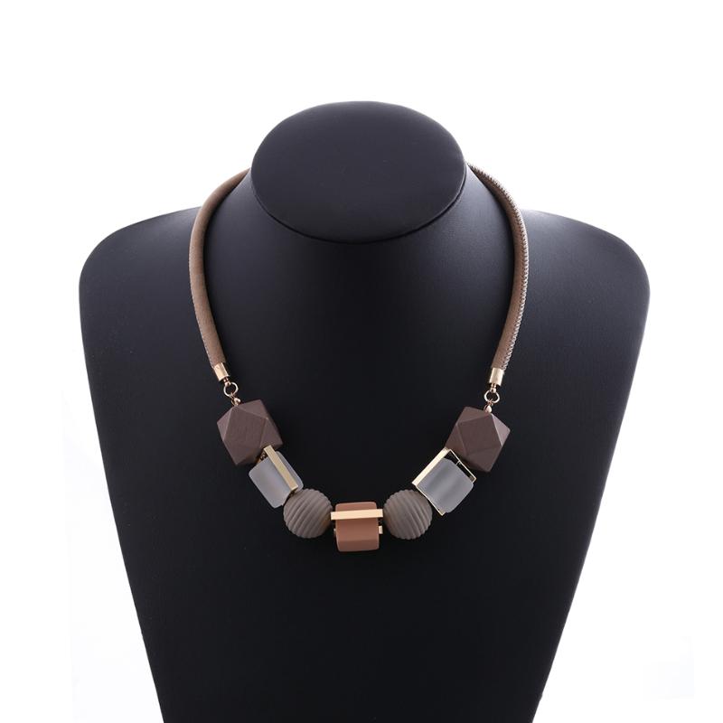 Chokers Kakaboom Women's Wood Beaded Rope Chain Trendy Modern Statement Necklaces Pendants Top Quality All-match Noble Fashion
Chokers Kakaboom Women's Wood Beaded Rope Chain Trendy Modern Statement Necklaces Pendants Top Quality All-match Noble Fashion