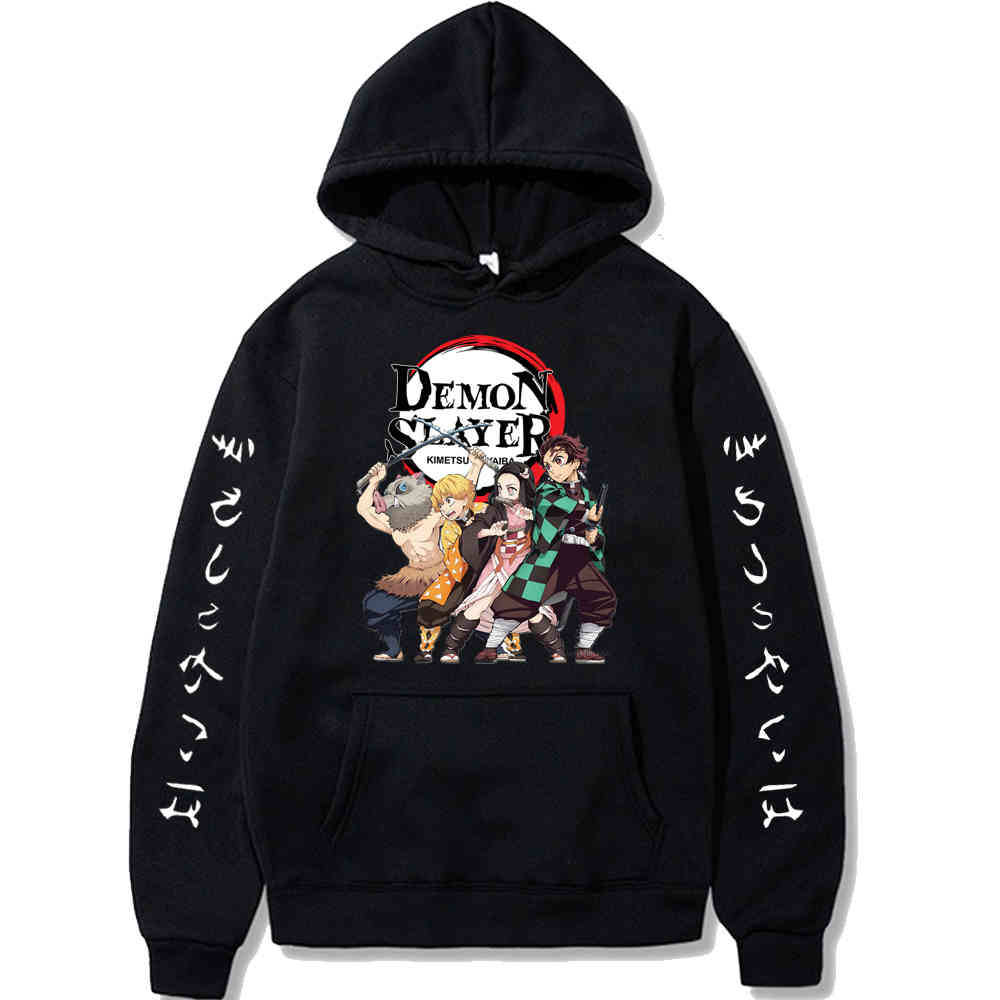 Anime Demon Slayer Hoodi Streetwear Fashion Pullover Sweatshirt Men Women Autumn Winter Hip Hop Hoodie Tops, Black
Anime Demon Slayer Hoodi Streetwear Fashion Pullover Sweatshirt Men Women Autumn Winter Hip Hop Hoodie Tops, Black
