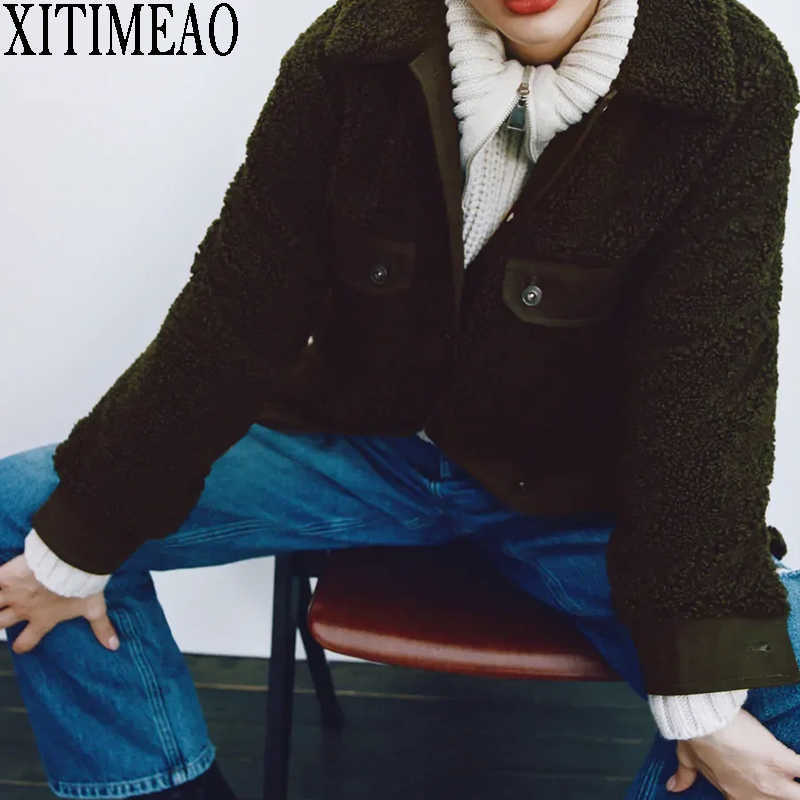 ZA Winter Women Faux Fur Coat Long Loose Lapel Over Thick Warm Female Oversize Plush s 210604, Dark green
ZA Winter Women Faux Fur Coat Long Loose Lapel Over Thick Warm Female Oversize Plush s 210604, Dark green