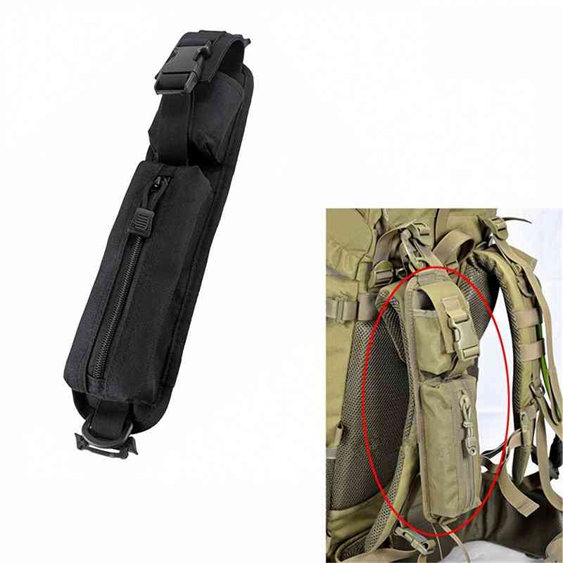

1Backpack Shoulder belt Tactical Molle Accessory bags Pouch Outdoor Camping Hiking Yacht Miscellaneous External Frame Edc Toolkit, Green