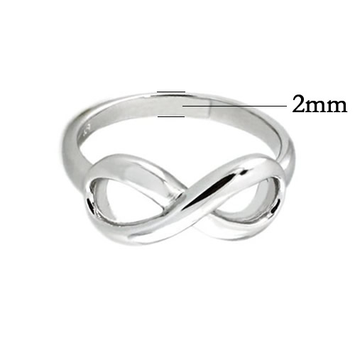 Beadsnice Infinity Rings 925 Silver Ring for Women Unique Silver Rings Best Gift for Her Jewelry Rings Wholesale ID 27732