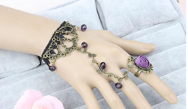 Fashion retro style girll Bracelet Wedding Jewelry Wrist Chain Bangles rings Elbow Accessories for Prom Girls Evening Party Dresses HC04