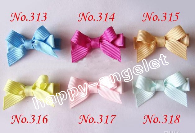 Lovely Hairpins Hair Bows Clips Rainbow for Girl Kids Children Duckbill Hairpin Candy Color Mini Barrettes Accessories FJ3212