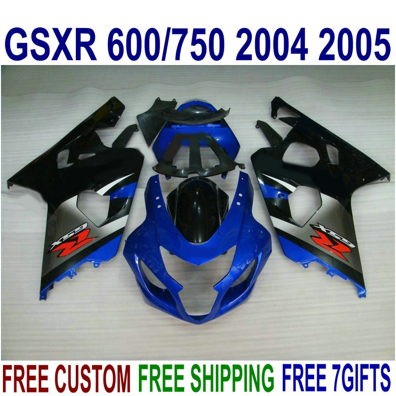 HOT fairings set for SUZUKI GSXR600 GSXR750 04 05 K4 GSX-R 600/750 2004 2005 blue black silver high quality fairing kit SV75, Same as the picture shows
HOT fairings set for SUZUKI GSXR600 GSXR750 04 05 K4 GSX-R 600/750 2004 2005 blue black silver high quality fairing kit SV75, Same as the picture shows