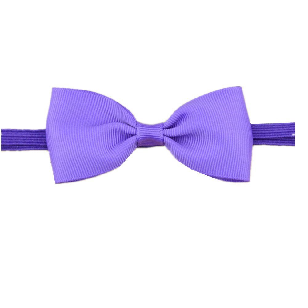 50pcs baby 2.5inch hair bow with mini Thin Elastic headbands girl hair accessorie bow flower hair band slender rubber hair ties PJ5283