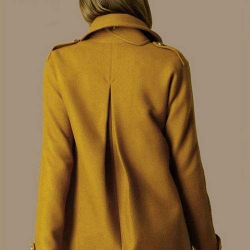 Hot FashionNew Fashion Womens Slim Wool Trench Warm Coats Double Breasted Jackets Outwear A C075