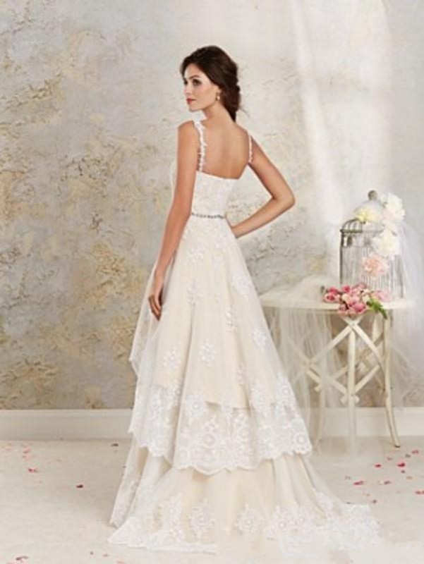 2020 New Detachable Skirt A Line Vintage Bridal Gowns Spaghetti Straps Crystal Beaded Sash High Low Short Lace Wedding Dresses 033