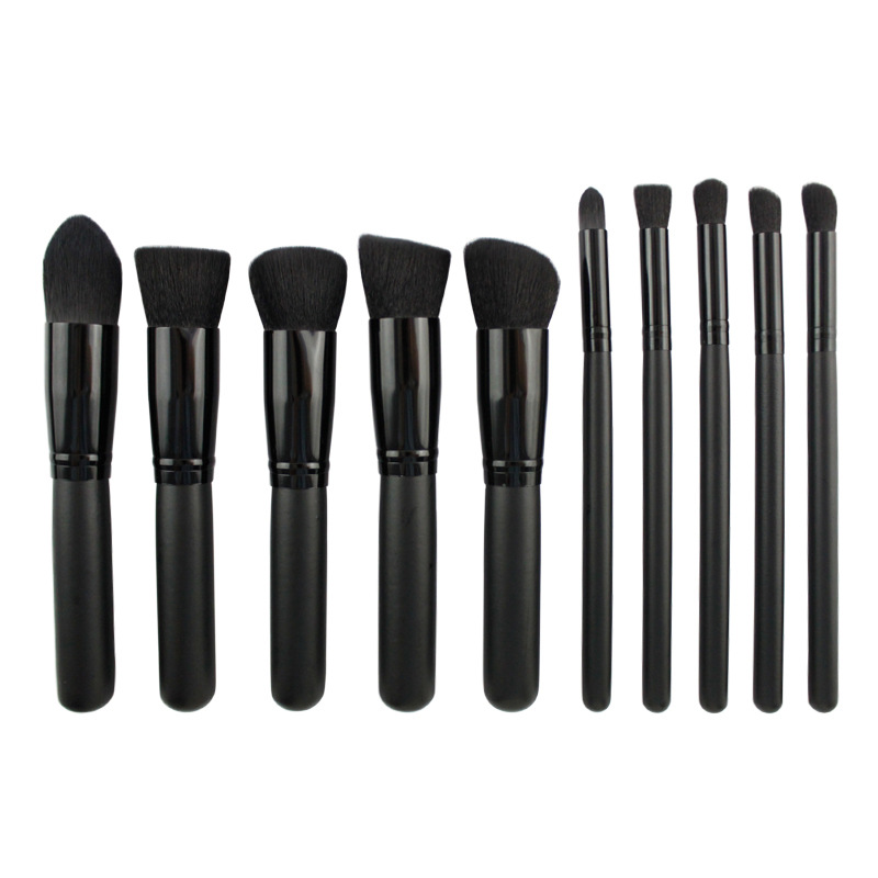 10pcs High-quality Professional Cosmetic Makeup Foundation Blending Blush Brush Set with Various Color Option